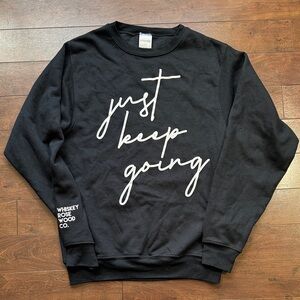 Black Crewneck Sweater - Just Keep Going